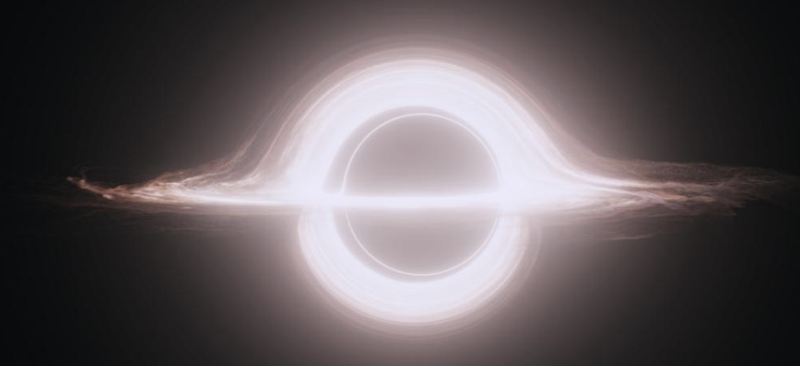 The black hole Gargantua created for the film Interstellar.
